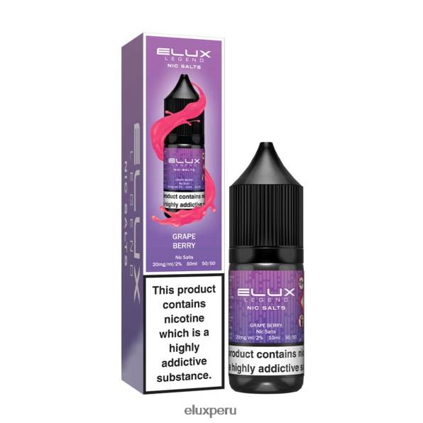 4XPJ65 sal nic 10ml Elux Legend baya de uva - Elux Vape Price