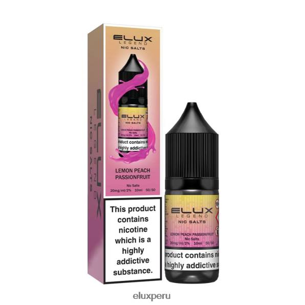 4XPJ67 sal nic 10ml Elux Legend maracuyá melocotón limón - Elux Vape Review Amazon