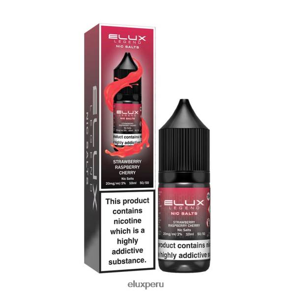 4XPJ69 sal nic 10ml Elux Legend fresa frambuesa cereza - Elux Price Peru