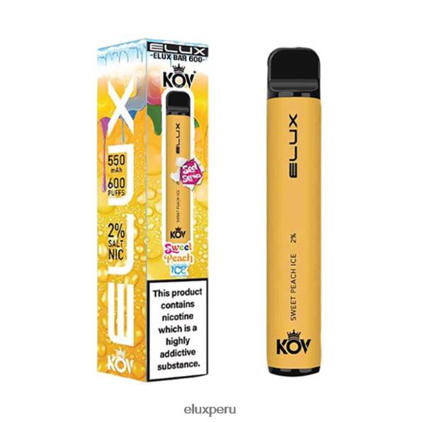 4XPJ105 vape desechable serie dulce Elux Bar hielo de durazno dulce - Elux Vape Price