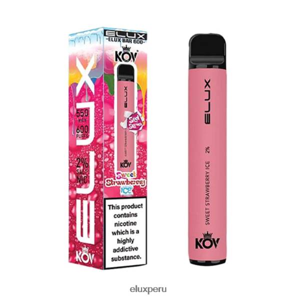 4XPJ107 vape desechable serie dulce Elux Bar hielo dulce de fresa - Elux Vape Review Amazon