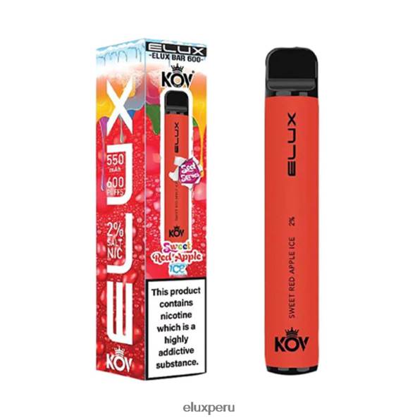 4XPJ8 vape desechable serie dulce Elux Bar hielo de manzana roja dulce - Elux Vape