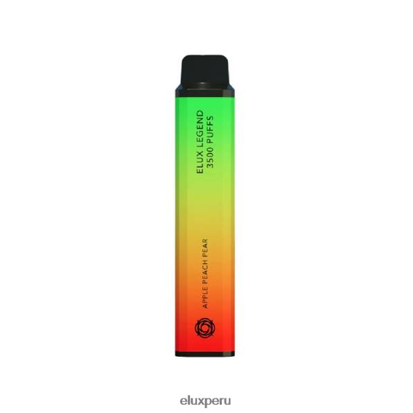 4XPJ72 Vape disponible de 3500 inhalaciones Elux Legend manzana durazno pera - Elux Lima