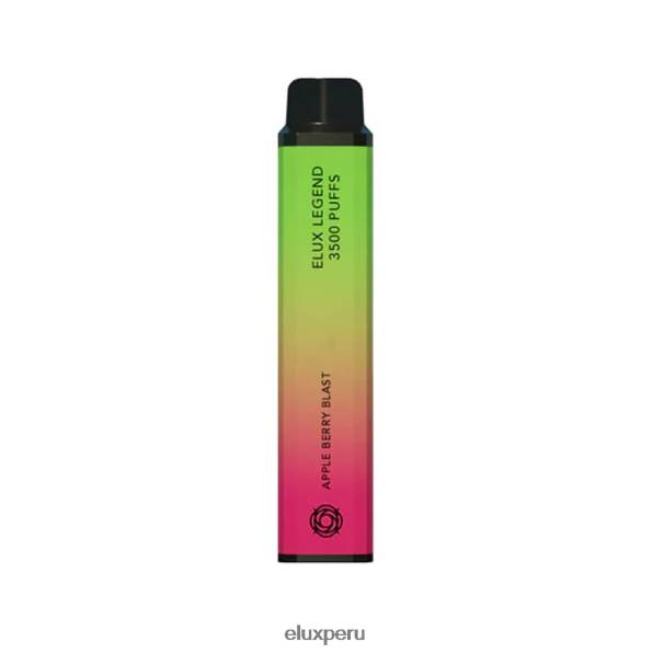 4XPJ86 Vape disponible de 3500 inhalaciones Elux Legend explosión de manzana y baya - Elux Vape Near Me