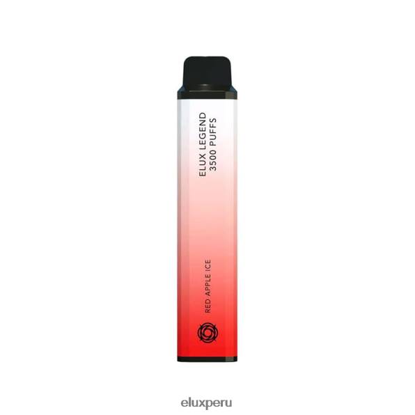 4XPJ93 Vape disponible de 3500 inhalaciones Elux Legend hielo de manzana roja - Elux Vape Peru