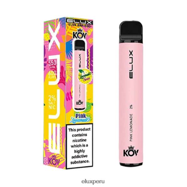 4XPJ101 vape desechable serie limonada Elux Bar limonada rosa - Elux Peru
