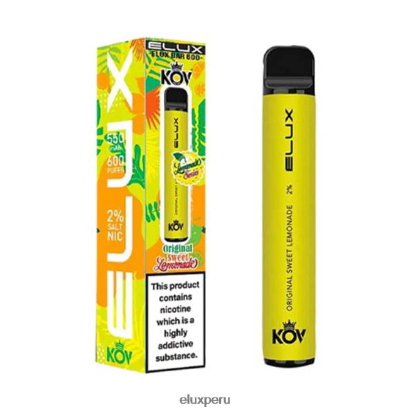 4XPJ5 vaporizador desechable original Elux Bar Lemonade Series limonada dulce - Elux Vape Price