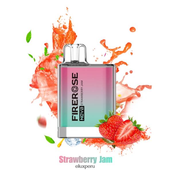 4XPJ110 Vape disponible de 600 inhalaciones Elux Firerose Nova Mermelada de fresa - Elux Vape Store Peru