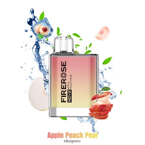 4XPJ17 Vape disponible de 600 inhalaciones Elux Firerose Nova manzana durazno pera - Elux Vape Review Amazon