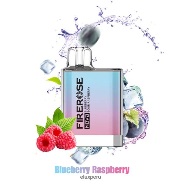 4XPJ19 Vape disponible de 600 inhalaciones Elux Firerose Nova arándano frambuesa agria - Elux Price Peru