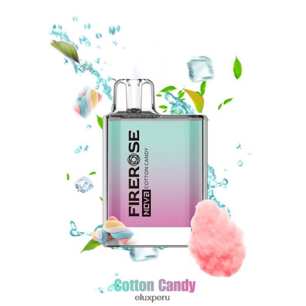 4XPJ20 Vape disponible de 600 inhalaciones Elux Firerose Nova algodón de azúcar - Elux Vape Store Peru