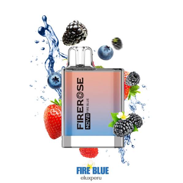 4XPJ23 Vape disponible de 600 inhalaciones Elux Firerose Nova fuego azul - Elux Vape Peru