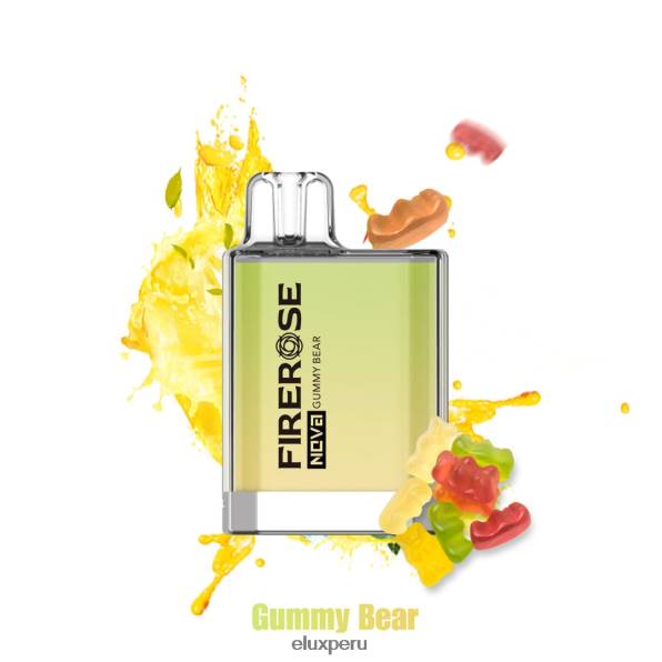 4XPJ24 Vape disponible de 600 inhalaciones Elux Firerose Nova osito de goma - Elux Vape Flavours